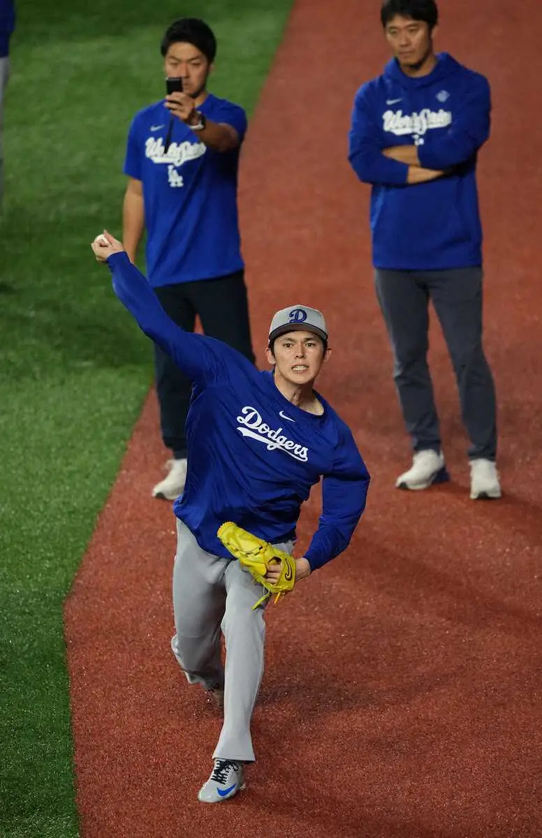【画像・写真】ドジャース守護神・佐々木朗希「しっかり勝って終わらせないといけないという責任はある」