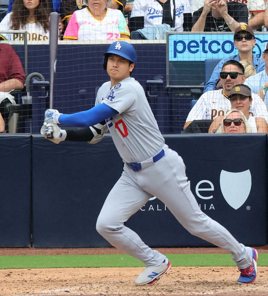 【画像・写真】大谷翔平がWS初アーチ！今PS6号＆通算9発で日本人最多記録に王手　意地の一発で敵地黙らせる