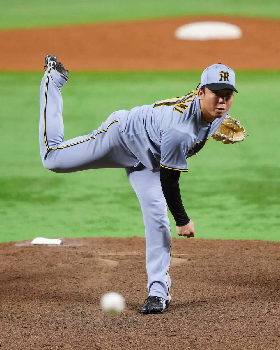 【画像・写真】＜ソ・神＞力投する阪神の先発・村上（撮影・木村　揚輔）