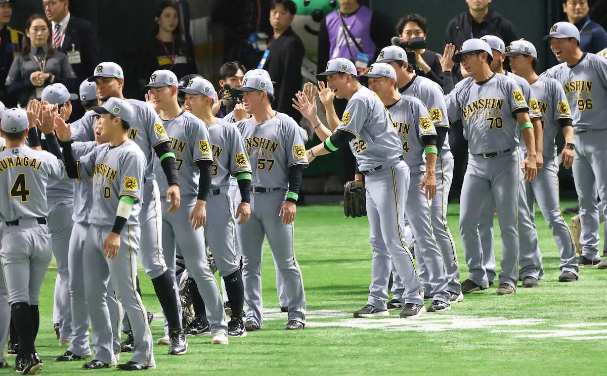 【画像・写真】阪神がシリーズ初戦に逆転勝ち　先勝したチームの日本一確率は約61％　阪神は過去4度のうち2度日本一