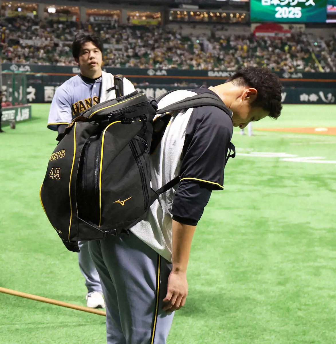 【画像・写真】阪神　先発の煙幕を継続　3戦目有力の才木と大竹が同じ練習メニュー