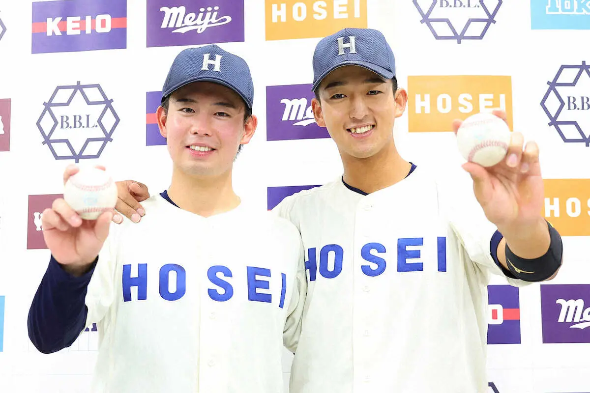 【画像・写真】これがドラ1の力ヤ！　ヤクルトドラ1指名の法大・松下歩叶が今季3号「手応えあった！」