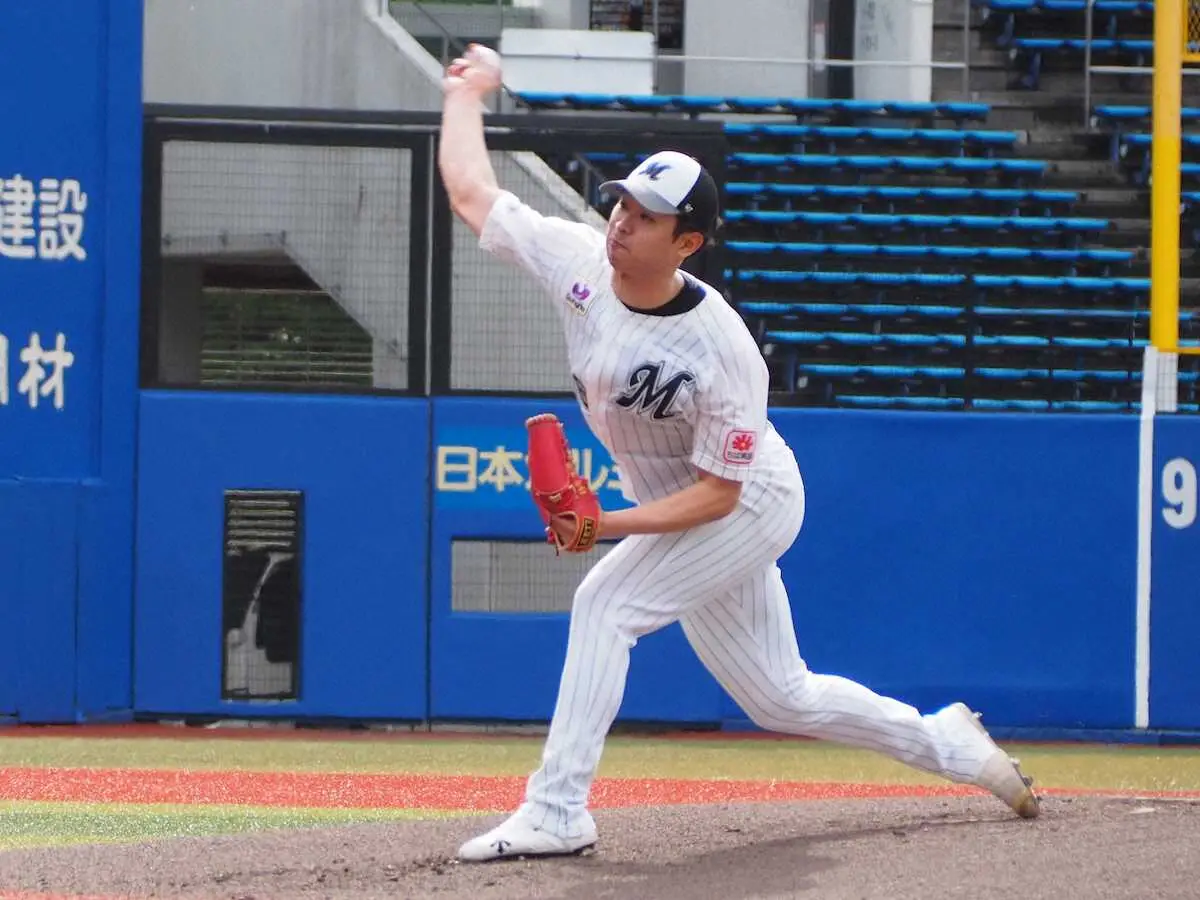 【画像・写真】ロッテ・種市　韓国戦に向けてライブBP登板　26球で安打性3本