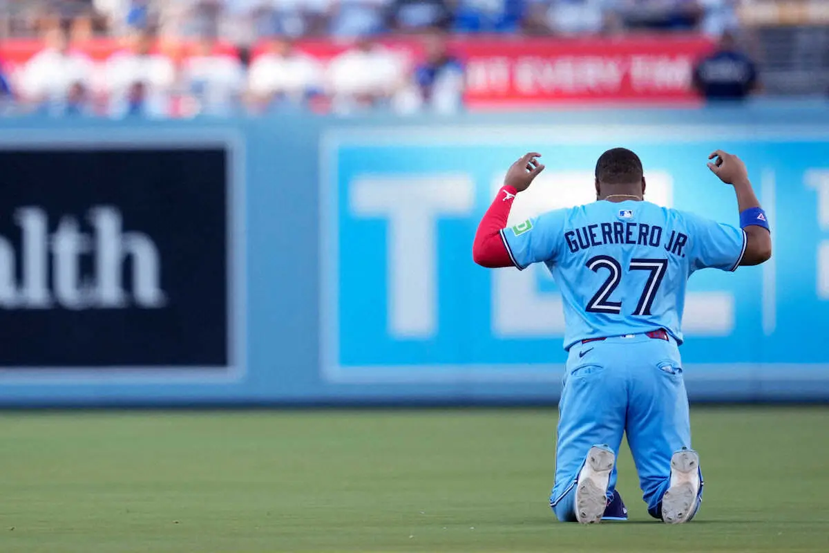 【画像・写真】ブルージェイズ主砲ゲレロ　投手・大谷翔平から逆転2ラン！　ワールドシリーズ初、今ポストシーズン7号