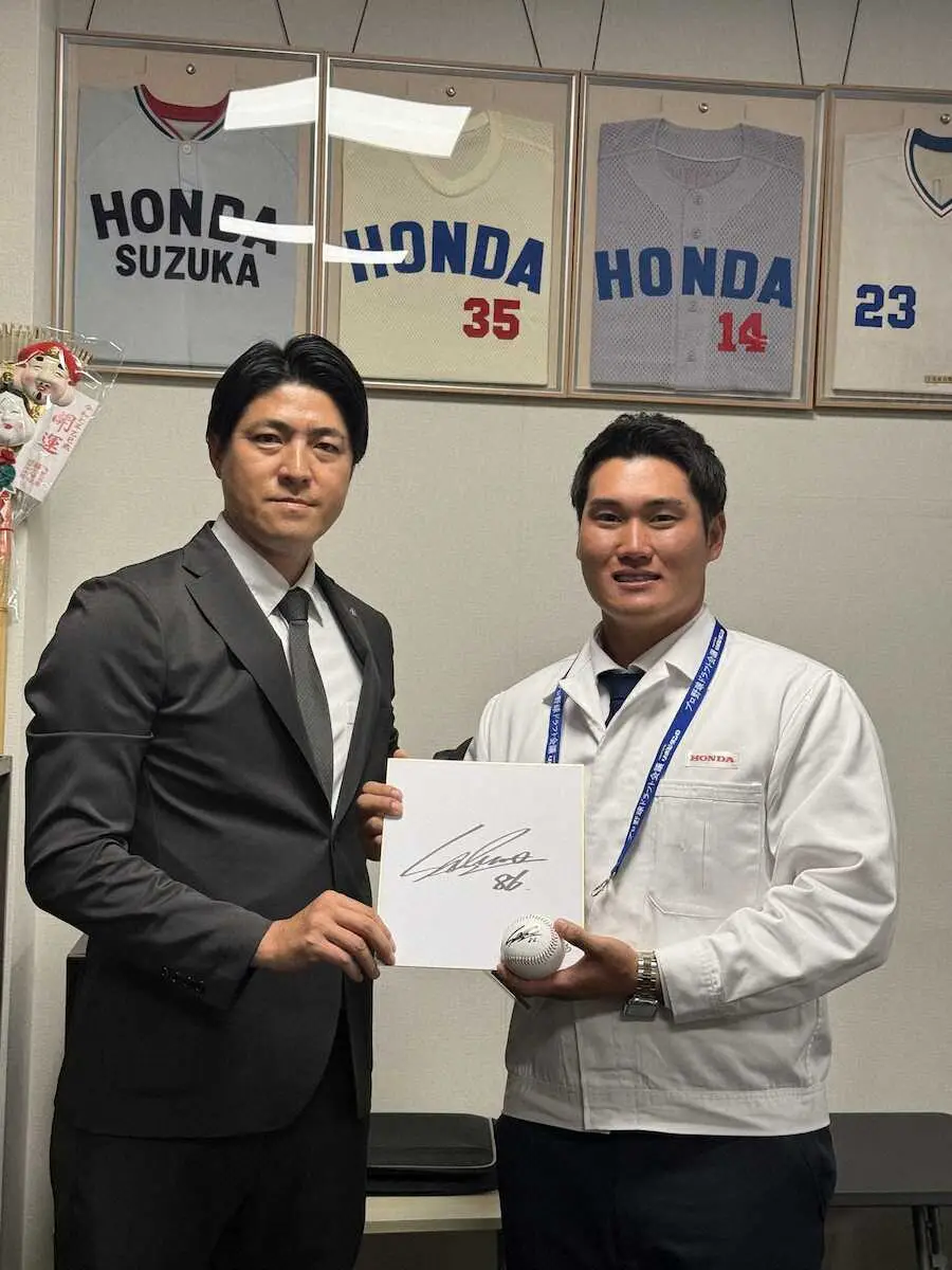 【画像・写真】ロッテ　ドラフト7位指名の田中大聖　「新人王やタイトルを狙えるように」