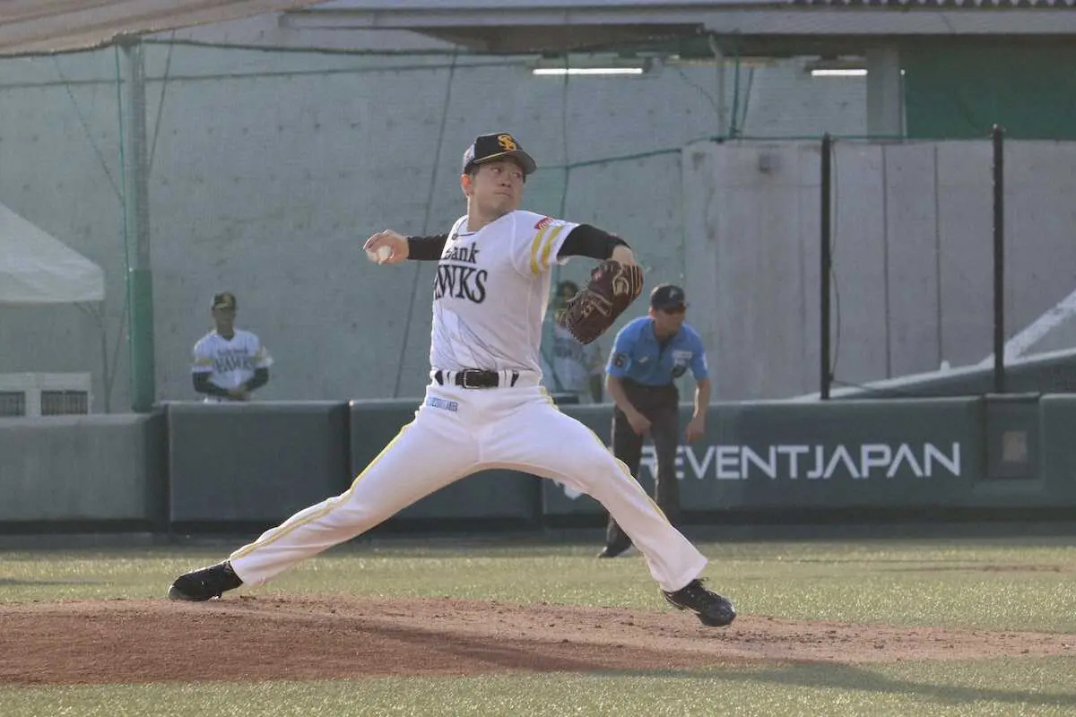 【画像・写真】【筑後鷹】24年ドラ3安徳駿「やっとシーズンが始まりました」柔軟性向上で制球力アップ