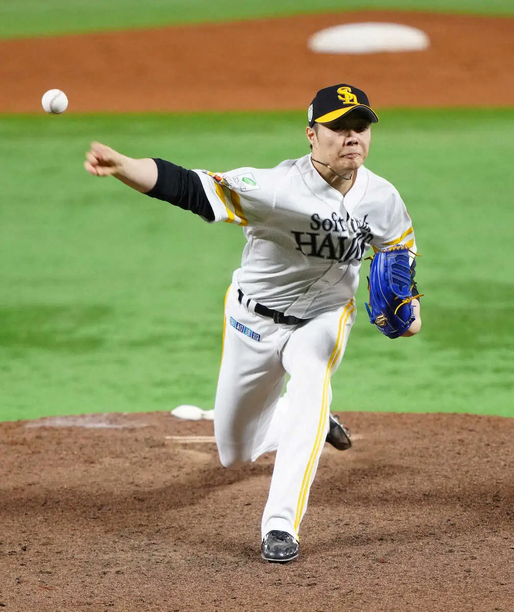 【画像・写真】ソフトバンク　松本裕樹「どこでも投げます」フル稼働を誓う　侍ジャパン初選出