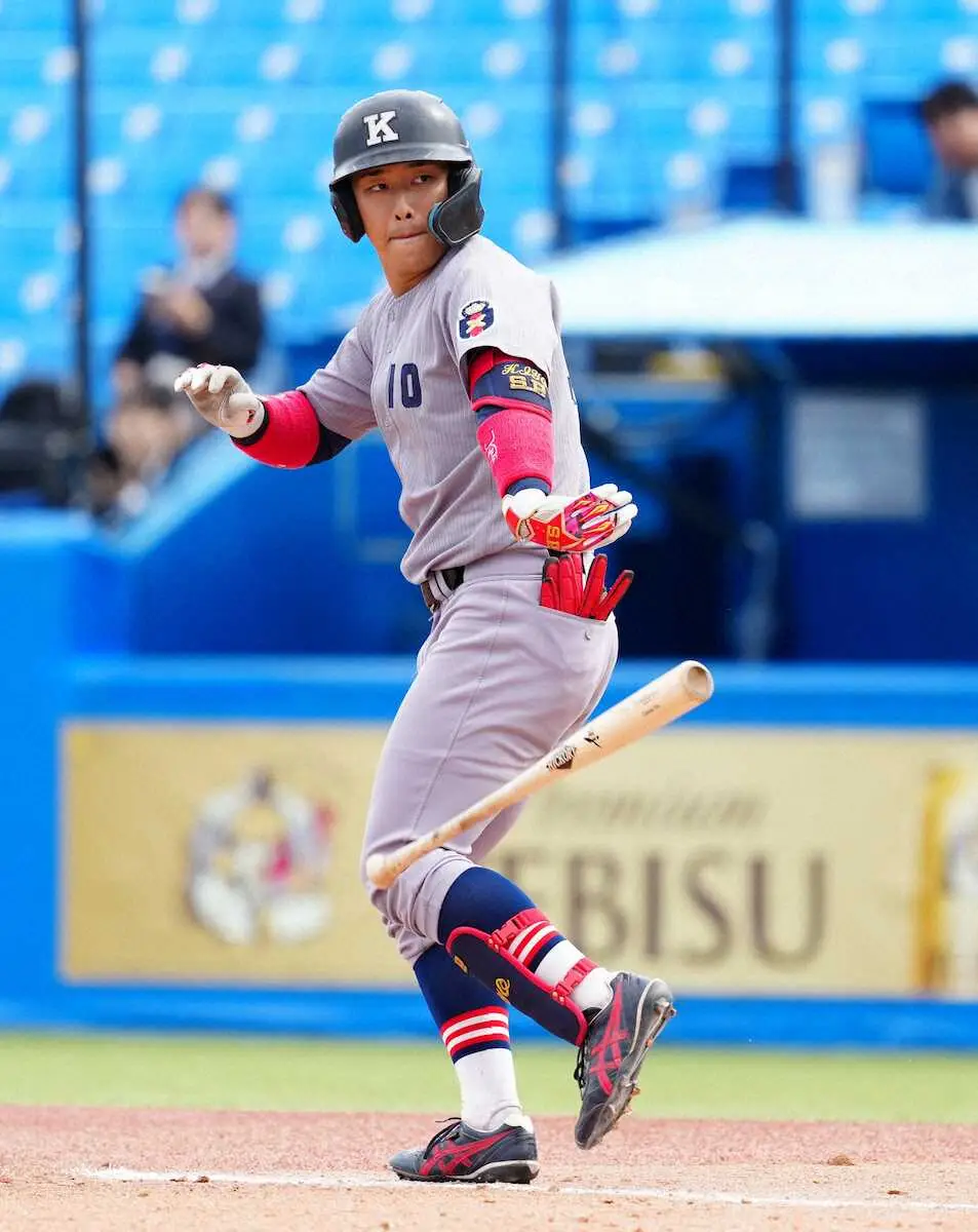 【画像・写真】慶大・清原勝児　父の前で代打で出場し四球で出塁　東京六大学野球秋季フレッシュT