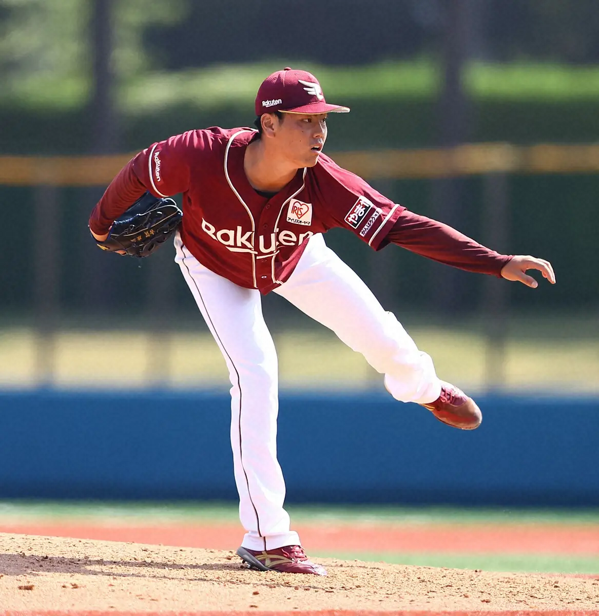 【画像・写真】楽天・古賀康誠　アジアプロ野球交流戦のKTウィズ戦で5回4安打1失点　リズム作れず「反省」