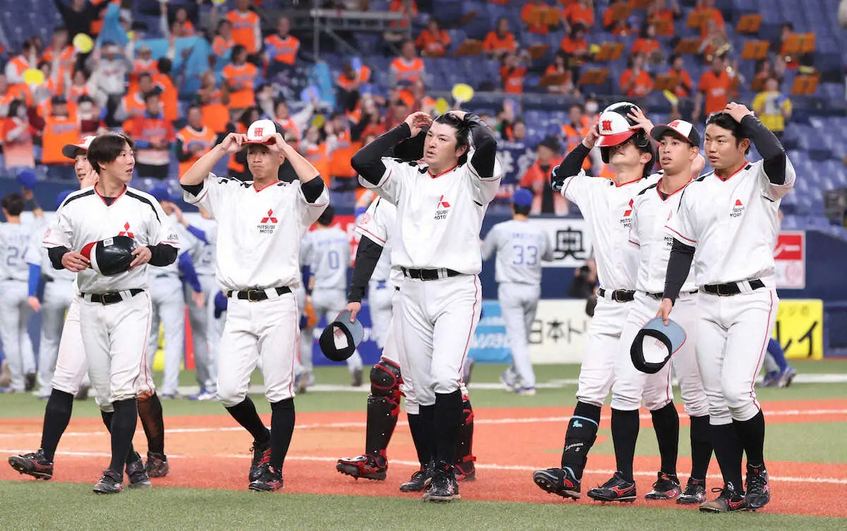 【画像・写真】【日本選手権】三菱自動車岡崎4強逃す　注目の岳原陵河は1打席のみ、高卒3年目へ「来年につなげる」
