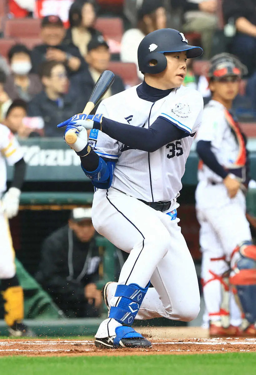 【画像・写真】【トライアウト】松原聖弥「受けて良かった」8打席に立ち意地のマルチ「もう少しできたかなって」