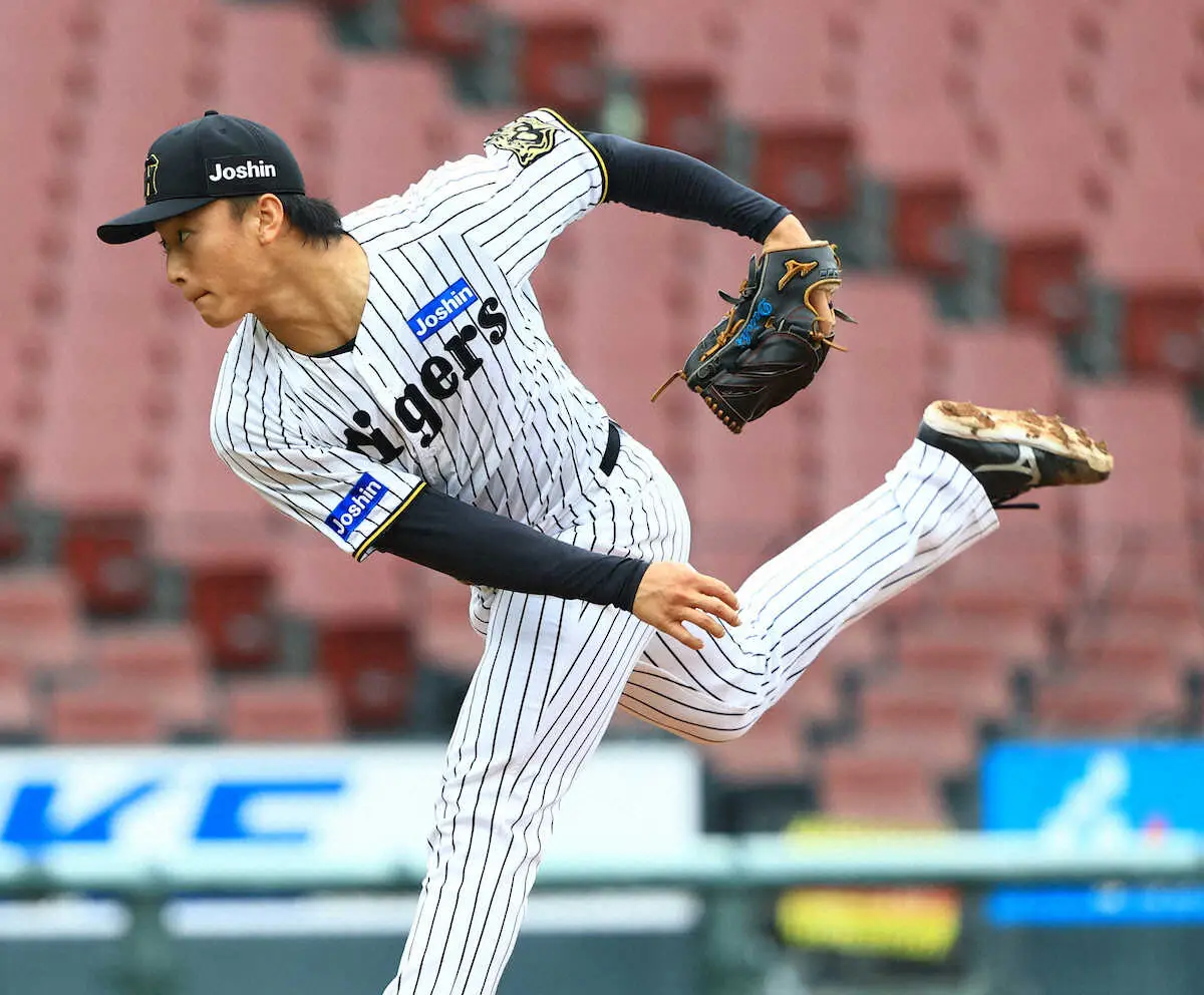 【画像・写真】【トライアウト】“スーパー中学生”から7年…森木大智「久々の実戦を楽しめました…もっと勝てる投手に」