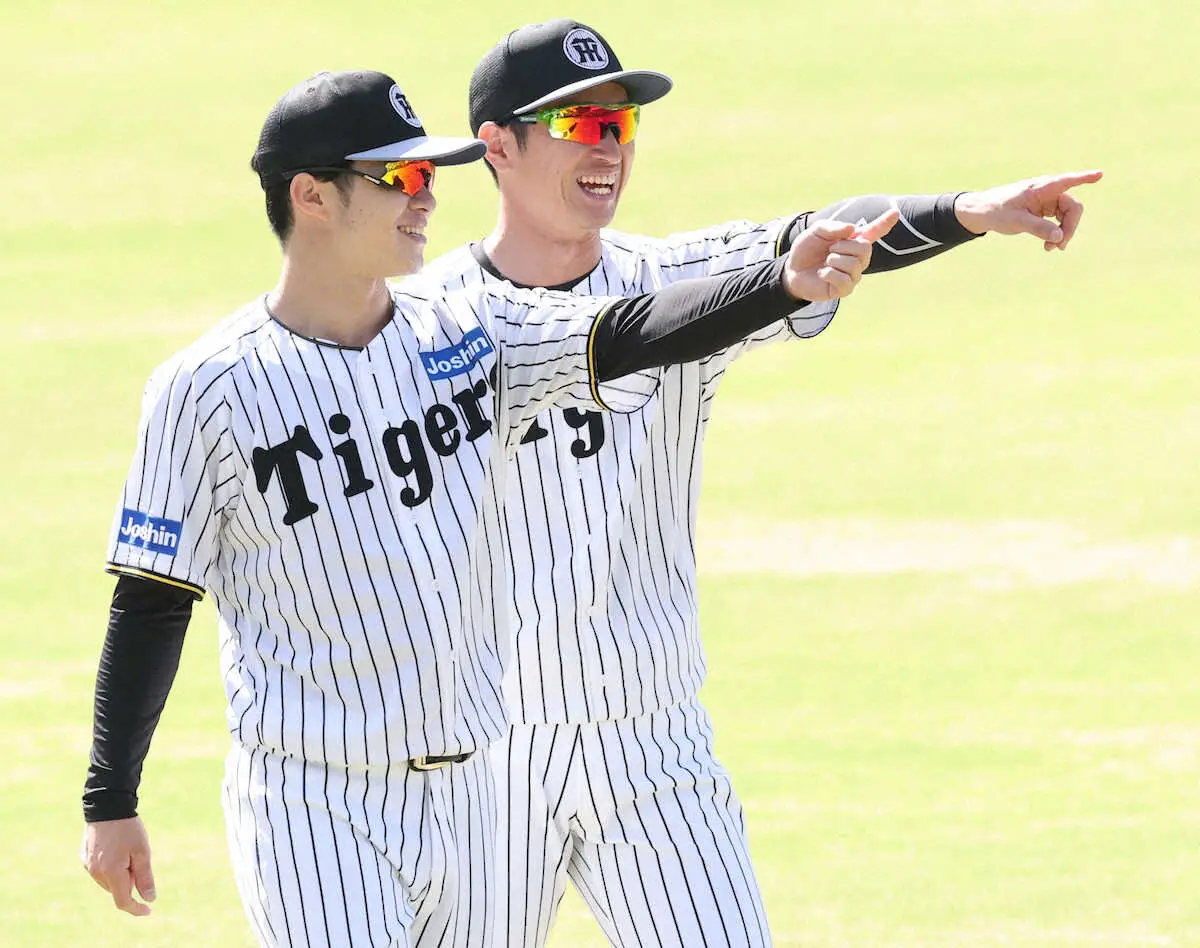 【画像・写真】来季も「チカナカ」で球団初リーグ連覇へ万全態勢!阪神・中野拓夢　近本光司の残留に「ありがたい」