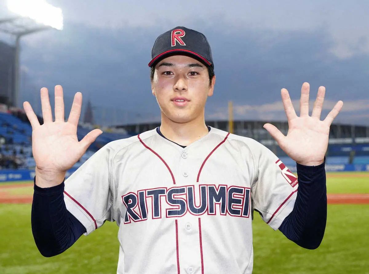 【画像・写真】【記録あれこれ】立命大の有馬伽久が10打者連続三振の大記録！　プロは？　高校生の地方大会は！？