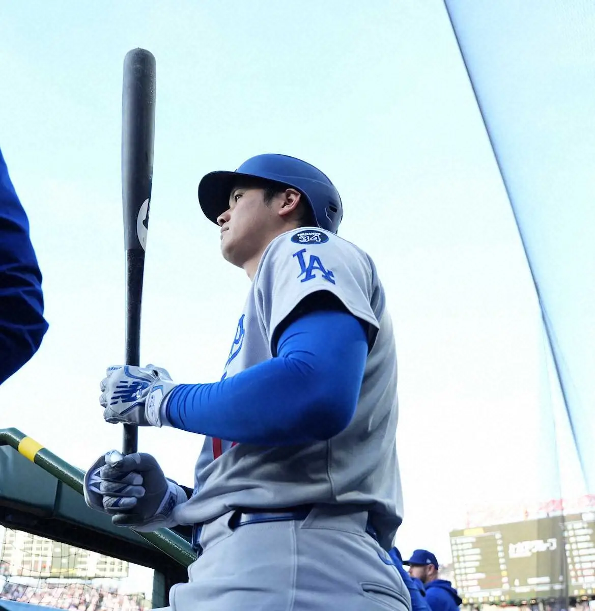 【画像・写真】長尺な大谷のバット