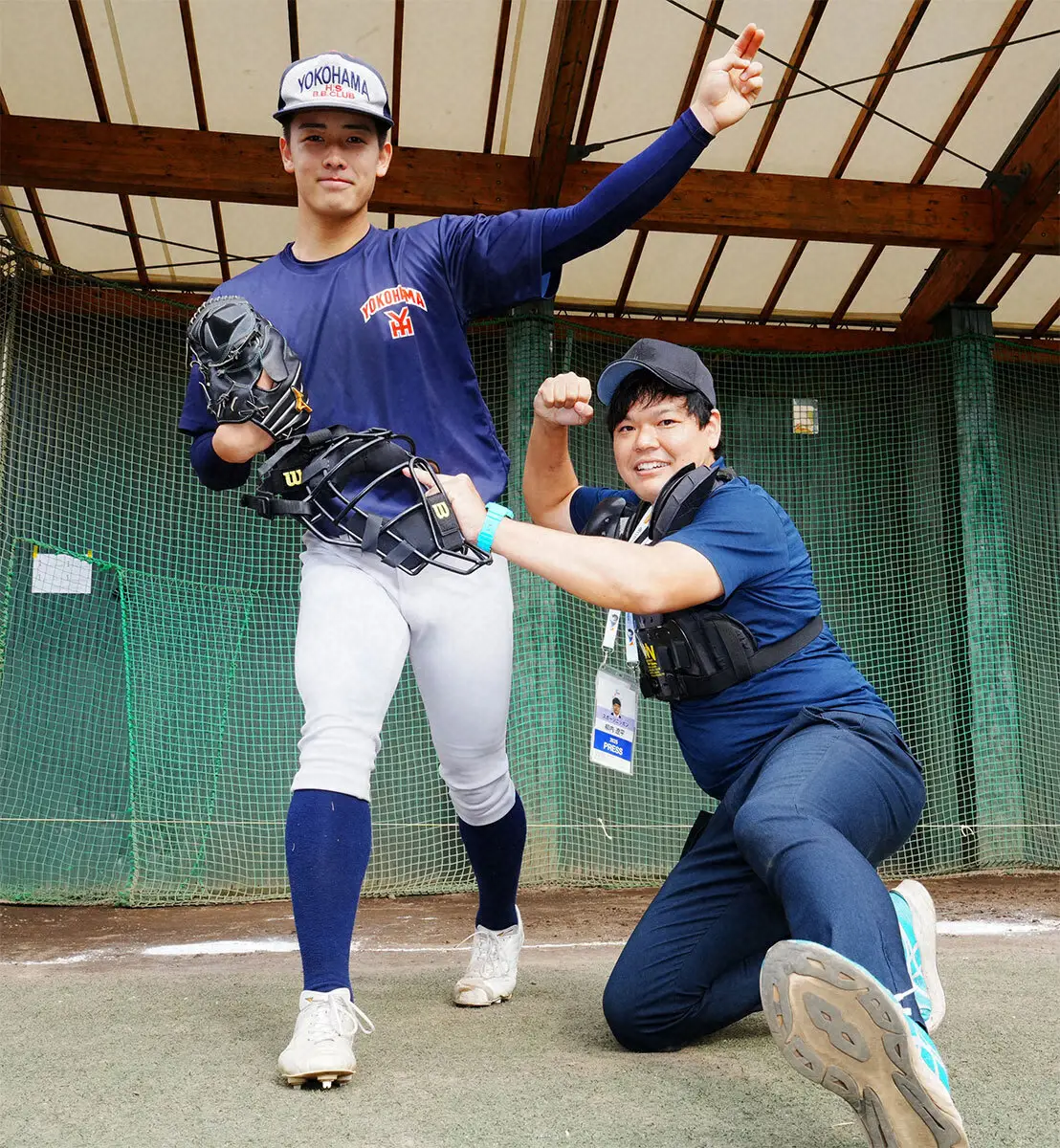 【画像・写真】元NPB審判員記者が一目ぼれした直球　ロッテのドラ3横浜・奥村頼人は剛腕タイプ