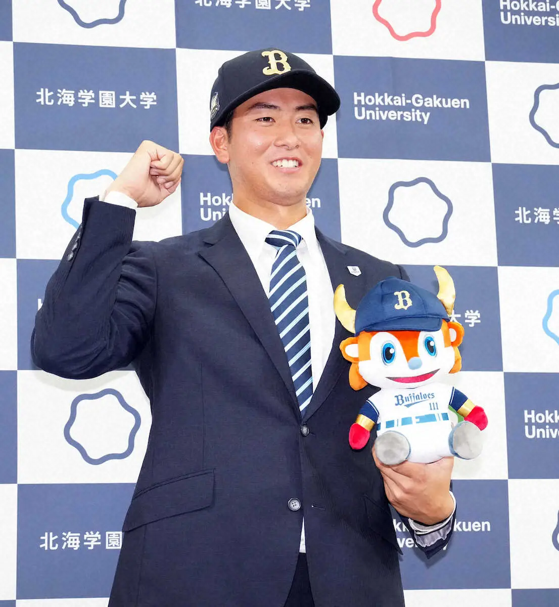 【画像・写真】オリックス　ドラ5高谷舟は憧れ由伸の背番号「43」　目標は3年目での最優秀防御率「絶対的な投手に」