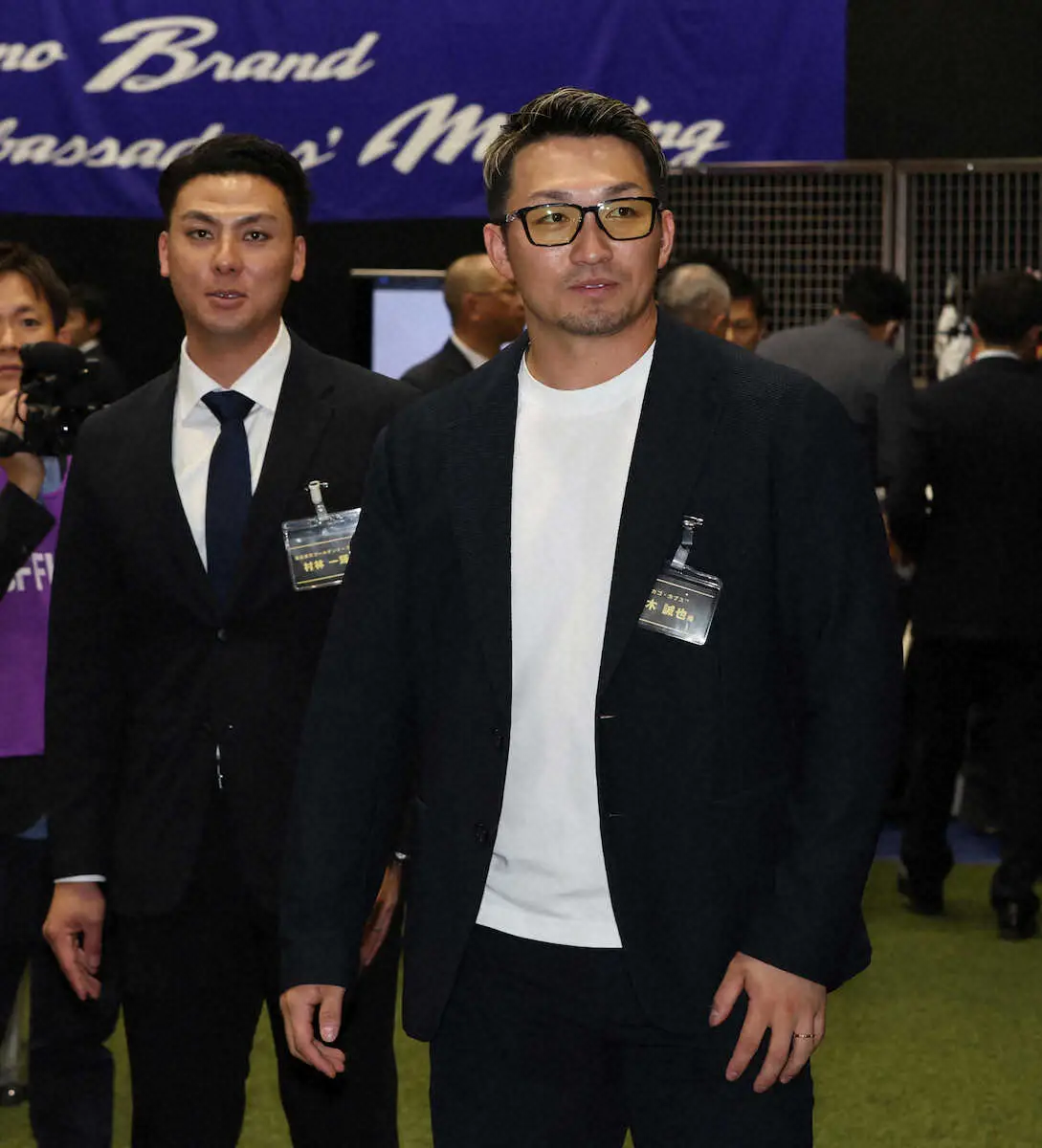 【画像・写真】楽天村林　カブス誠也を質問攻め「こんな機会ない。なんでアッシュを使われているのか気になって」
