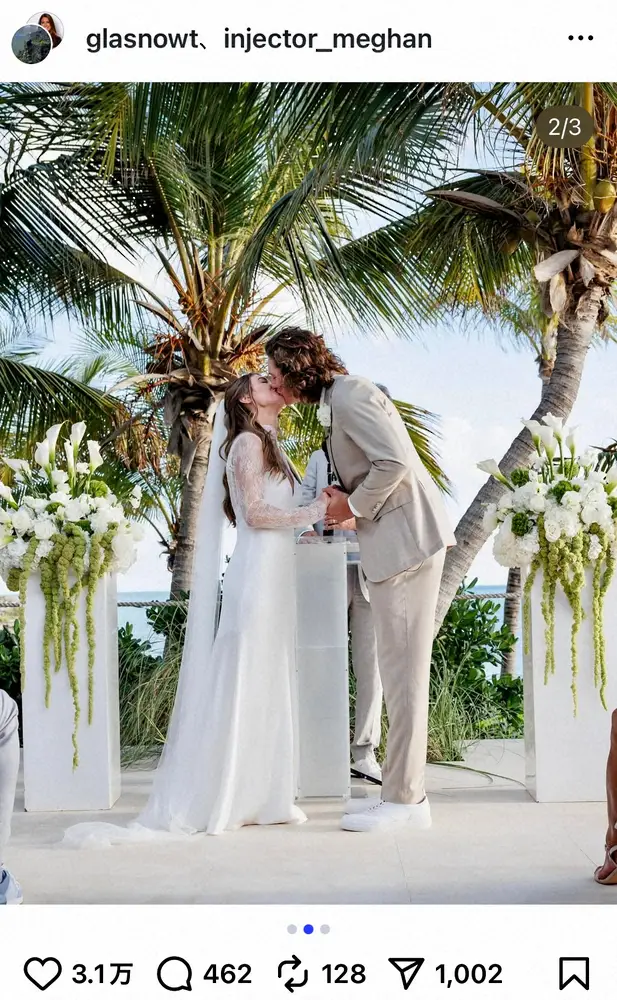【画像・写真】出会いは“球場ナンパ”！ドジャース“グラスノー王子”が結婚！ウエディングショット公開
