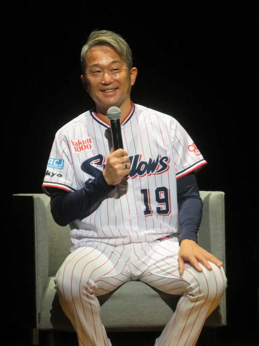 【画像・写真】球界最年長のヤクルト・石川雅規がプロ初アーチ予告!?「ホームランを打ちたい。俺だけ金属じゃダメ？」