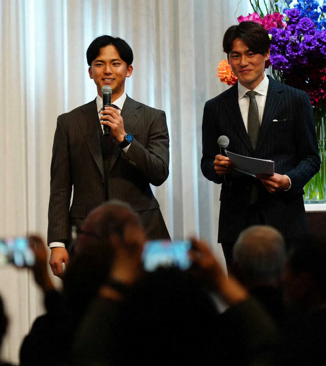 【画像・写真】楽天・宗山　大学時代4年間の人間力野球に感謝　東京六大学野球連盟結成100周年記念祝賀会