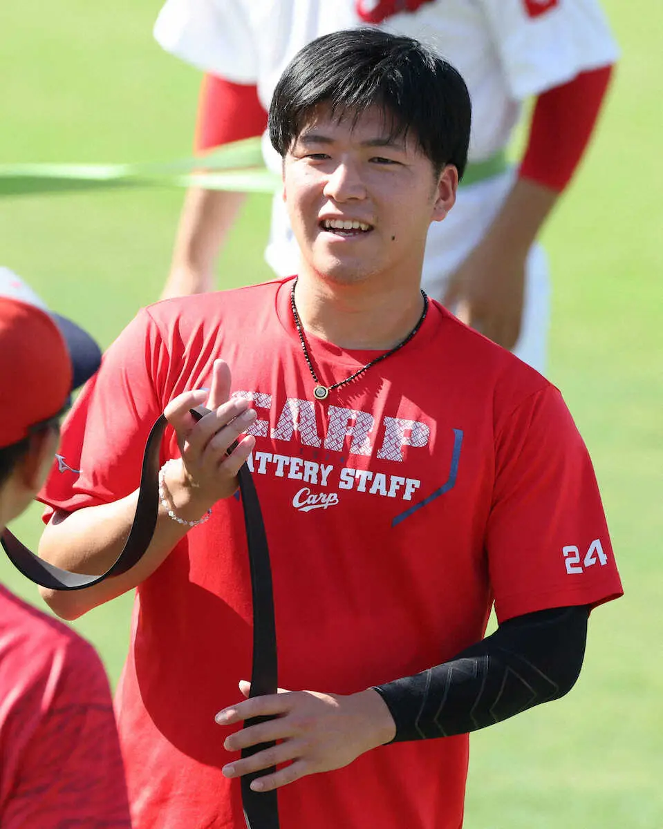 【画像・写真】広島　黒原拓未「そこに合わせないといけない」左膝手術から復活へ、2月1日からブルペン入り