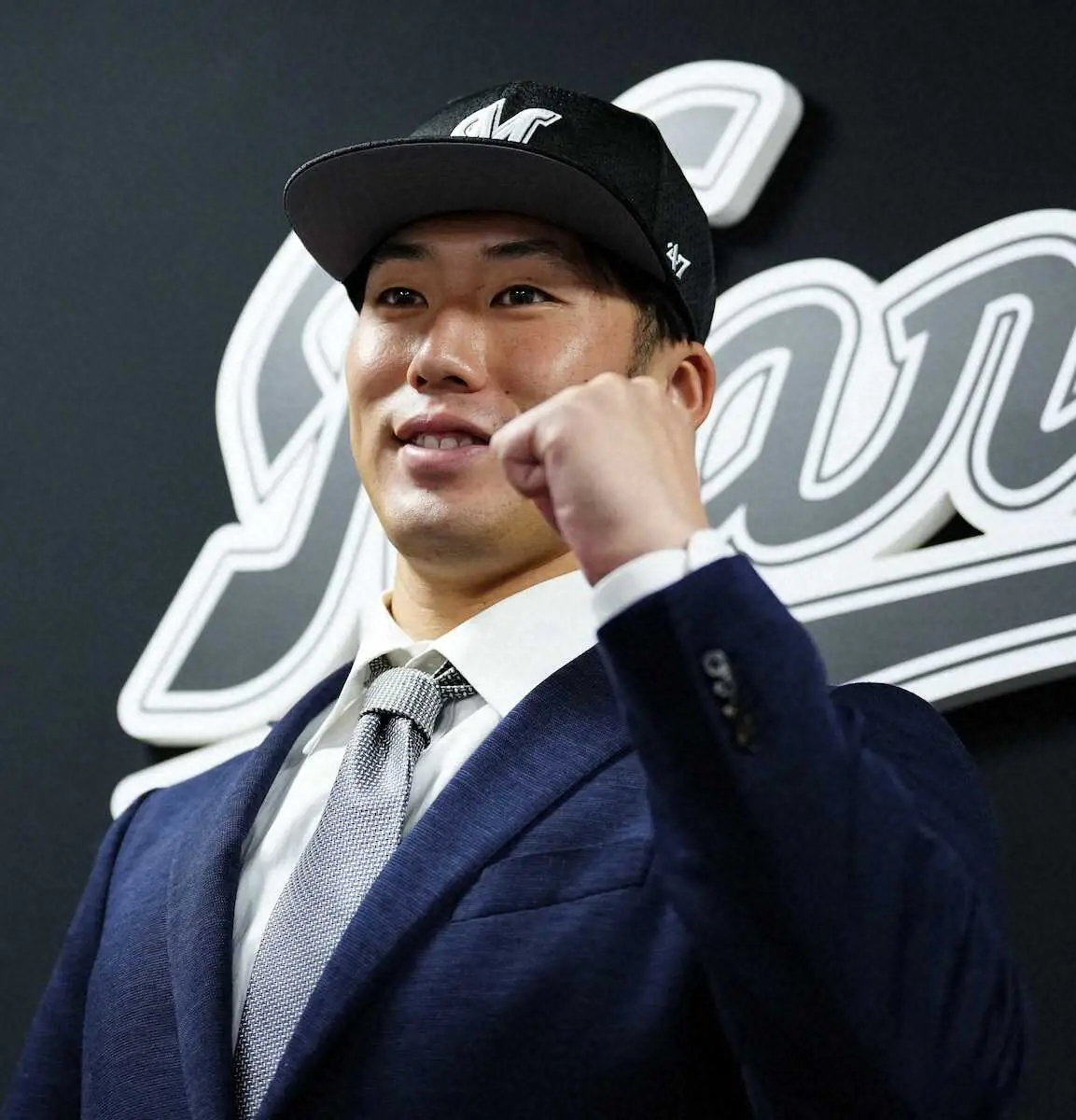 【画像・写真】ロッテ・宮崎颯が入団会見　支配下契約に「ガッツポーズしました」