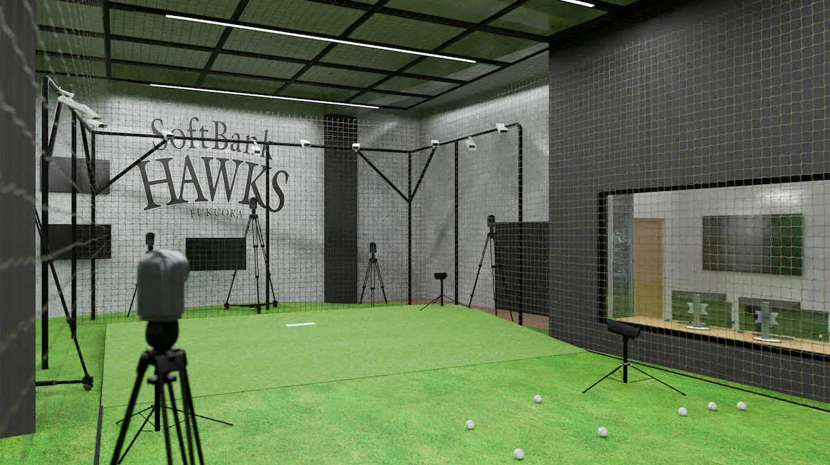 【画像・写真】みずほペイペイドームに増設されるR＆Dラボ（イメージ）（C)SoftBank　HAWKS