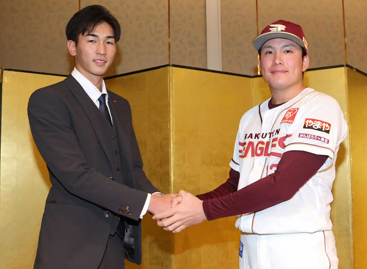 【画像・写真】阪神・今朝丸裕喜　出身・関メディの先輩と“共闘”誓う　楽天育成5位・島原と「1軍で勝負を」