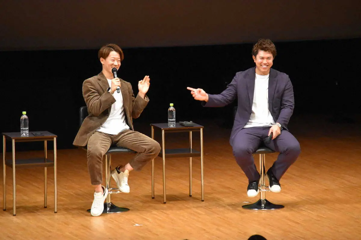 【画像・写真】日本ハム今川＆矢沢がトークショー！西川復帰歓迎も中堅争い譲らん！“先輩”に学ぶ姿勢とライバル心