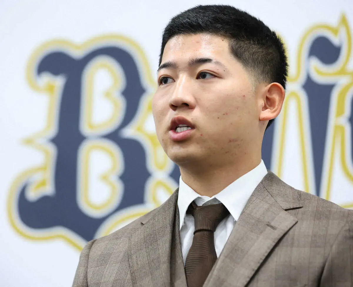 【画像・写真】オリックス・椋木蓮がマチャドに挑戦状「守護神を目指したい」　200万円増の1400万円で契約更改