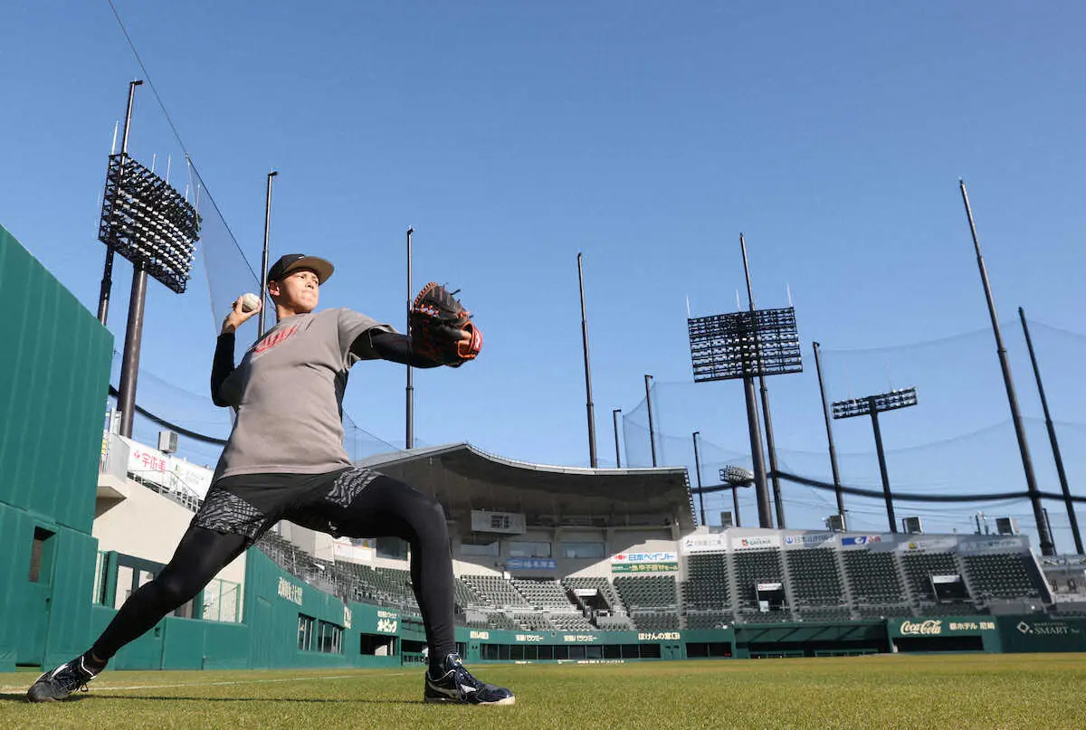 【画像・写真】阪神ドラ5能登嵩都、才木のフォーム“解剖”に意欲！「何か吸収できる」先輩の制球力をナマで見て衝撃