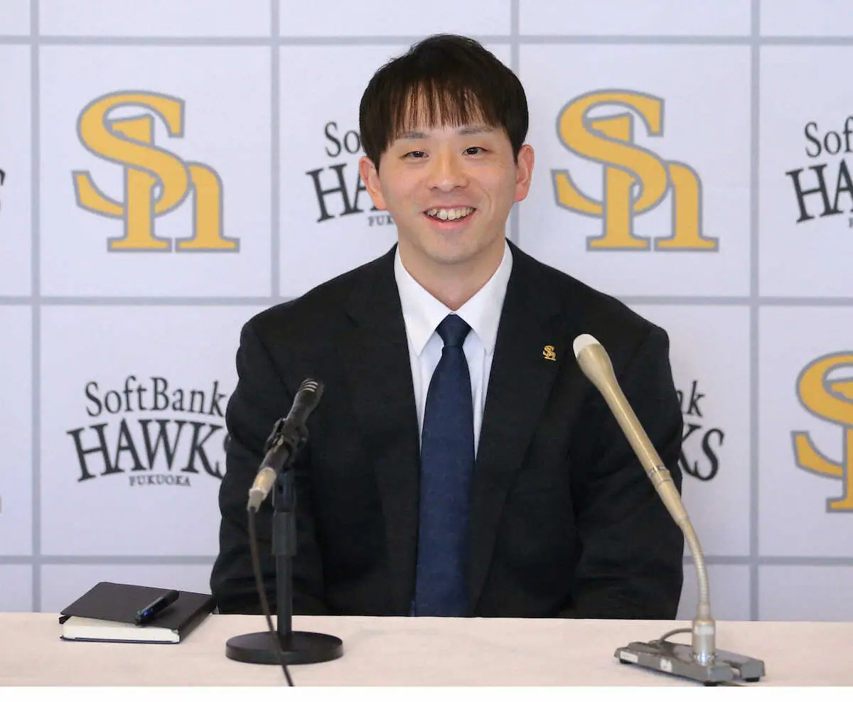 【画像・写真】ソフトバンク大関友久「ファンの方が見たいと思ってくれてから」進化の先のメジャー挑戦へ球団と意見交換