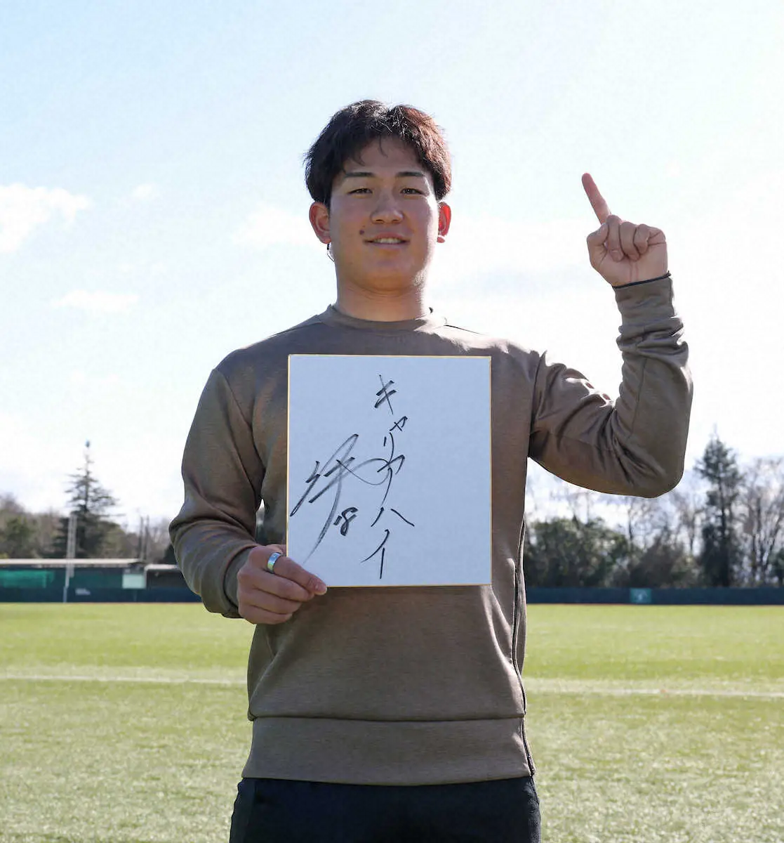 【画像・写真】阪神・伊原陵人が自主トレ公開　大商大先輩とともに約4時間、精力的に練習「継続してやることが大事」