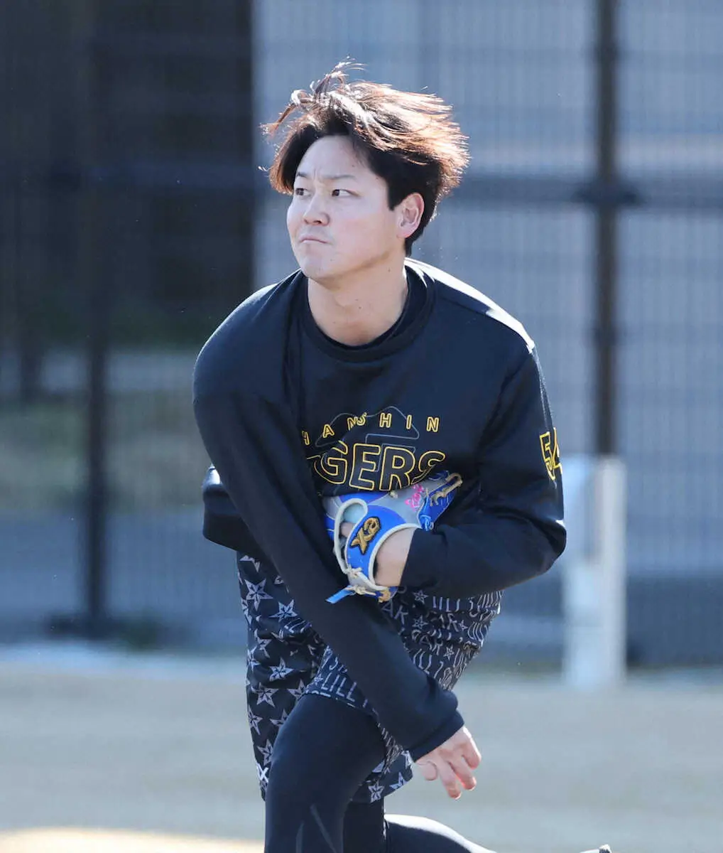 【画像・写真】阪神・木下里都　「おなかいっぱいまで食べます」体重増で160キロ宣言!肉体改造に励み大台突破だ