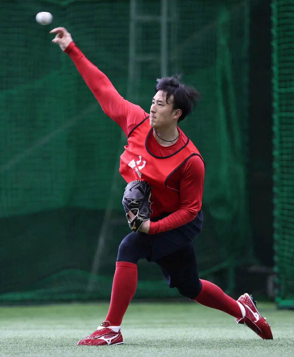 【画像・写真】広島ドラ2斉藤汰直　“頭脳派マイペース”　新人合同自主トレ初日も「自分崩したくない」