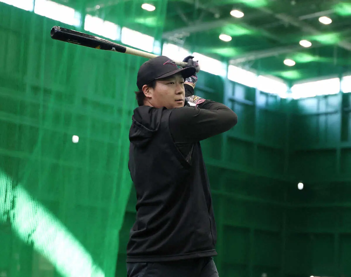 【画像・写真】阪神　大山悠輔が自主トレ公開「チームとして連覇という大きな目標がある」