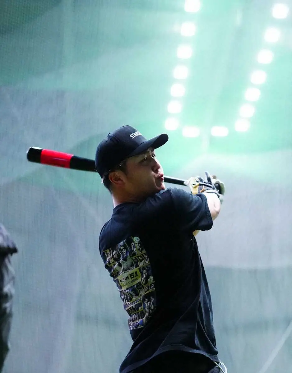 【画像・写真】ロッテ・山口　RIZIN魂で一塁のレギュラー奪取必ず！「絶対に負けたくない」