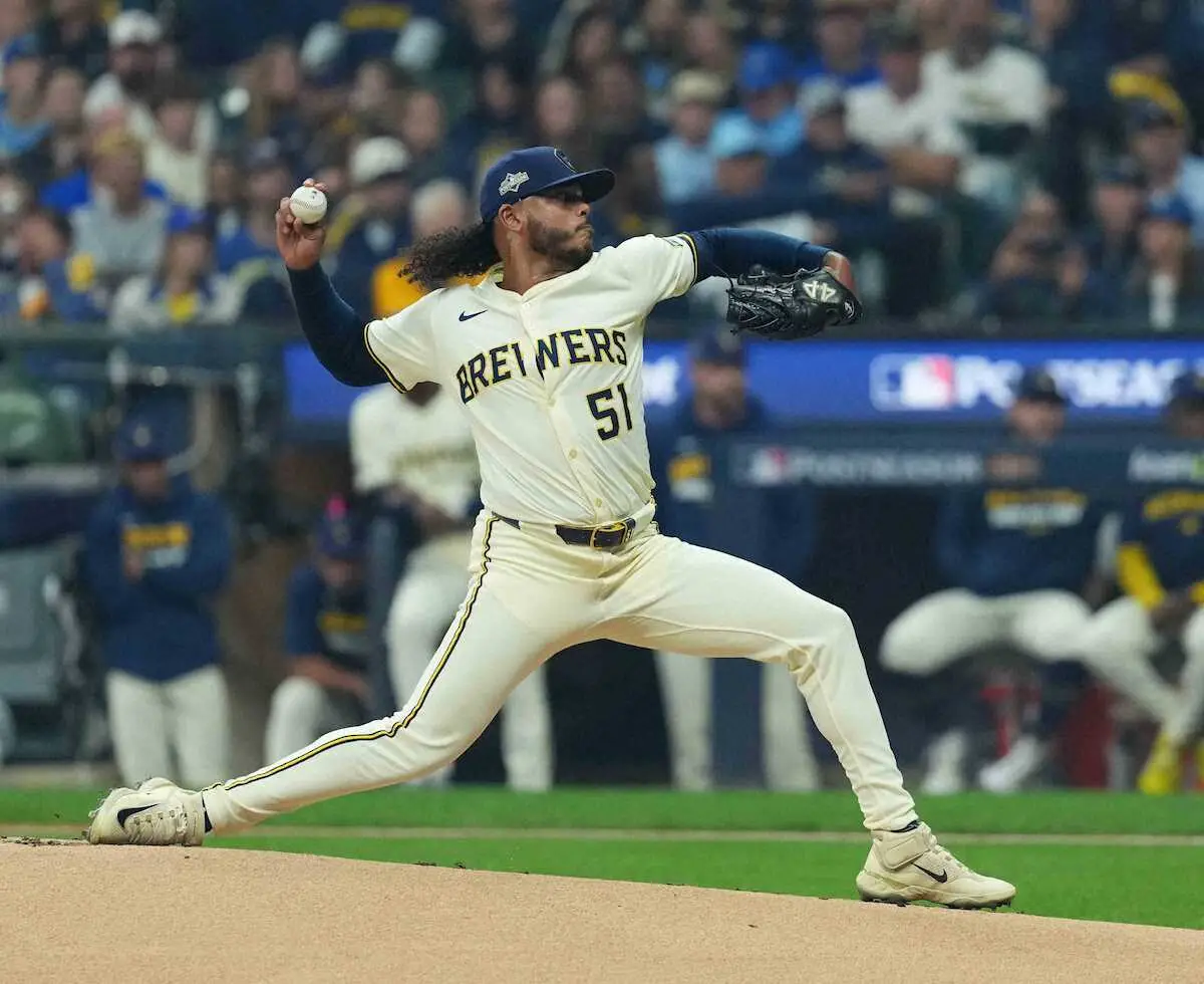 【画像・写真】大型補強に終点なし？ドジャース、ブルワーズのエース右腕ペラルタに熱視線　ディアス、タッカー獲得も