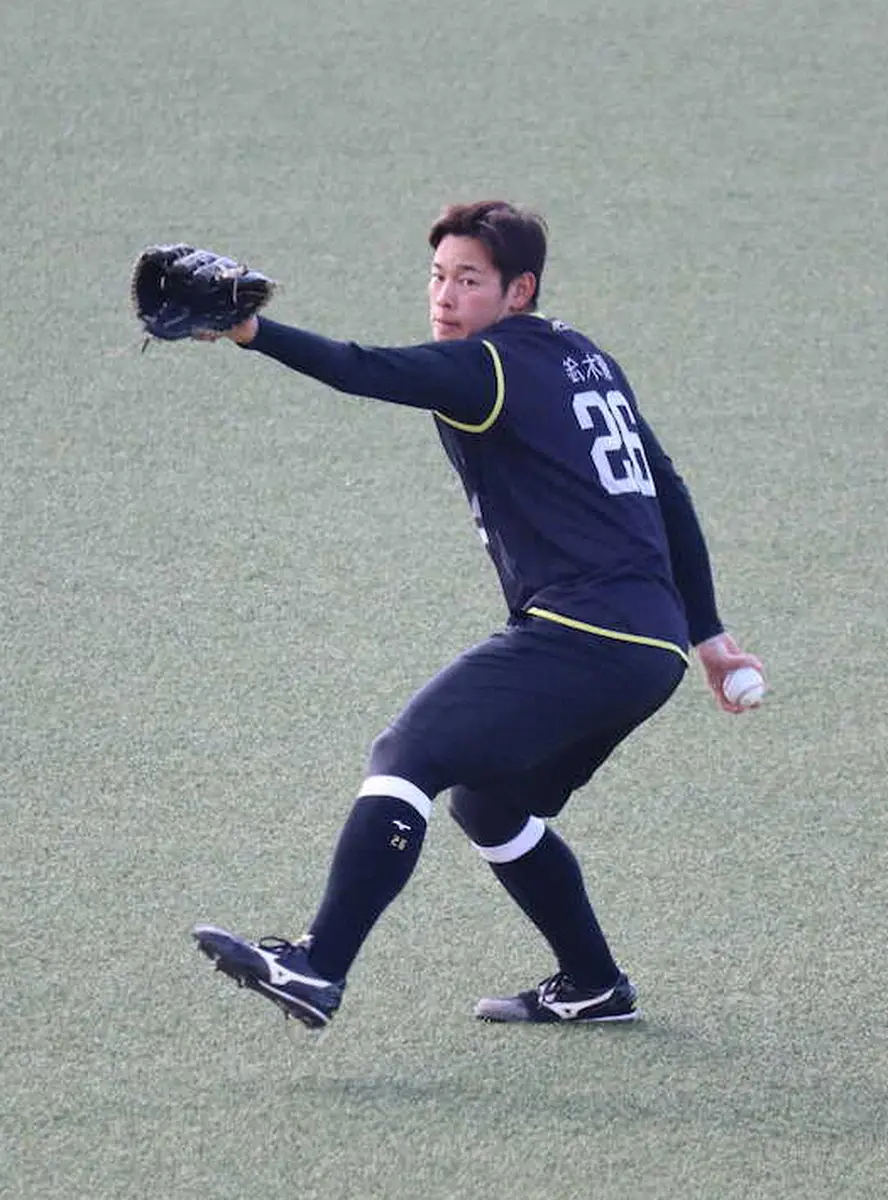 【画像・写真】ソフトバンク　ドラ3・鈴木豪太「最初にしてはいい球がいった」初めて捕手を座らせて30球