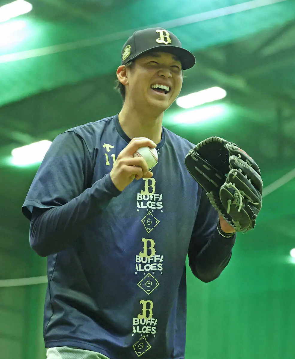 【画像・写真】オリックス・山下舜平大　2月に160キロあるぞ！2度目開幕投手へ「とてもいい指標になる」