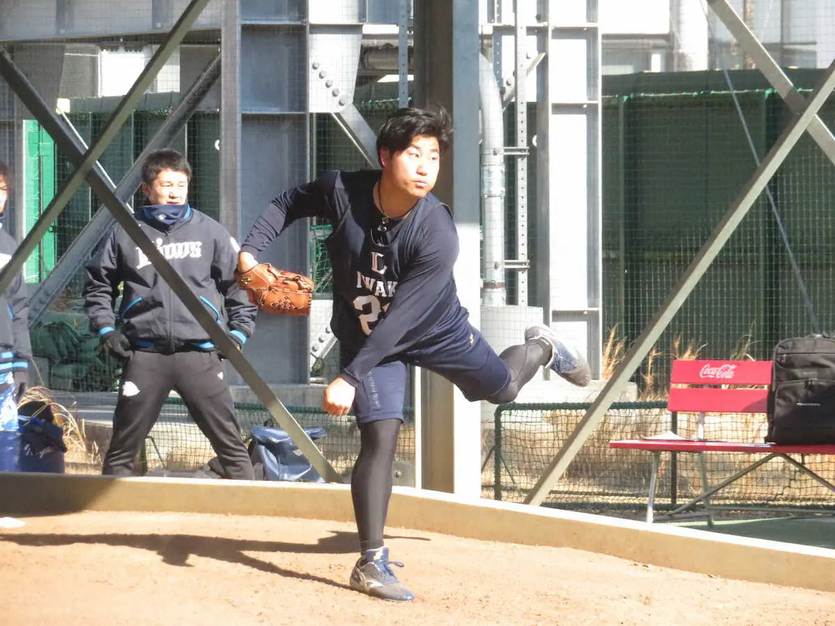 【画像・写真】西武ドラ2左腕・岩城　中大先輩・古賀悠に「自分の投球を受けてもらえたら」タッグ結成心待ち