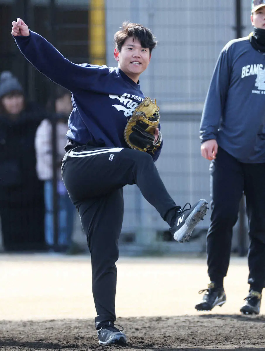 【画像・写真】阪神・嶋村麟士朗　宜野座春季キャンプに向けボンズらメジャー強打者の打撃を研究