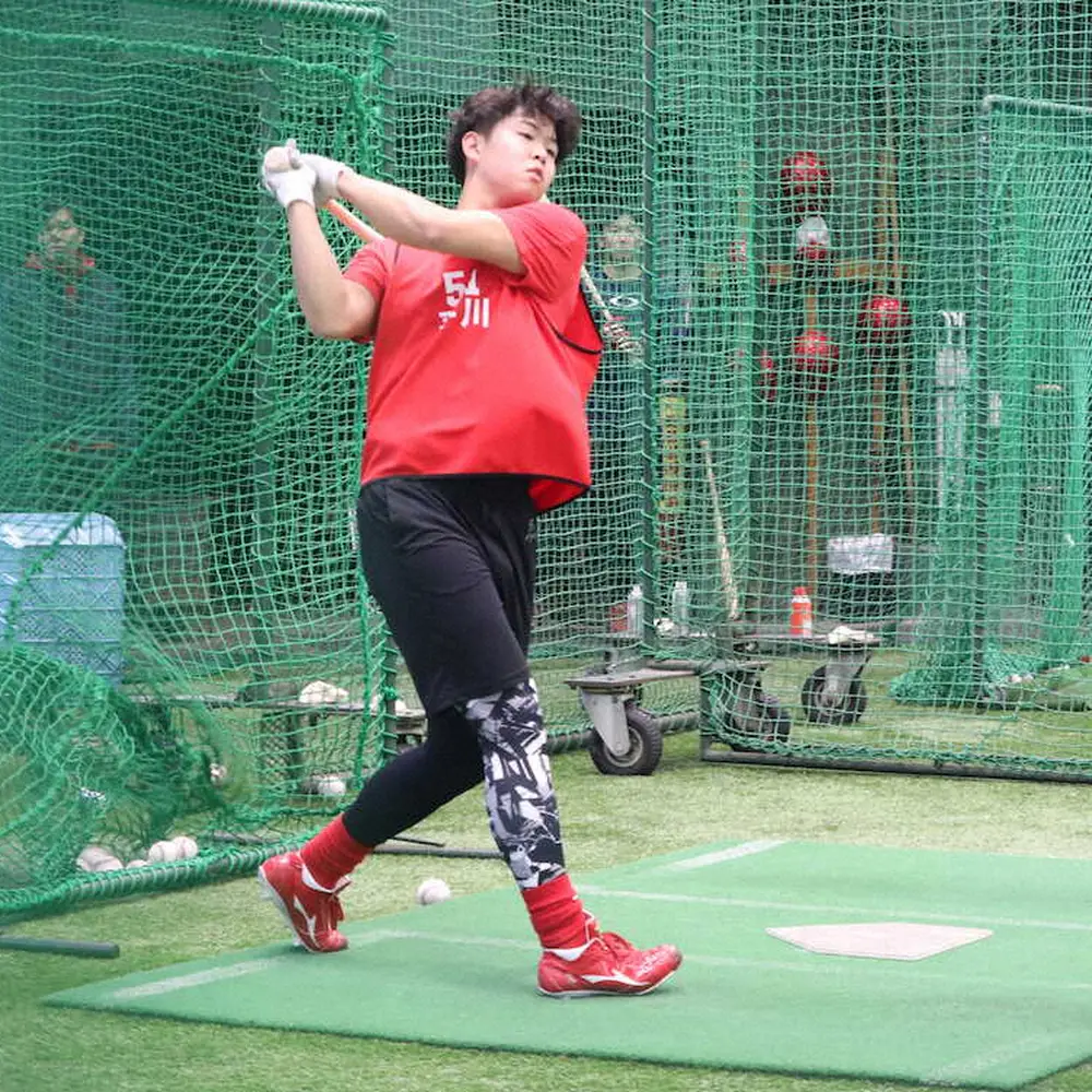 【画像・写真】広島ドラ・平川蓮　「キャンプは楽しみな気持ちでいっぱい」新人合同自主トレ打ち上げ