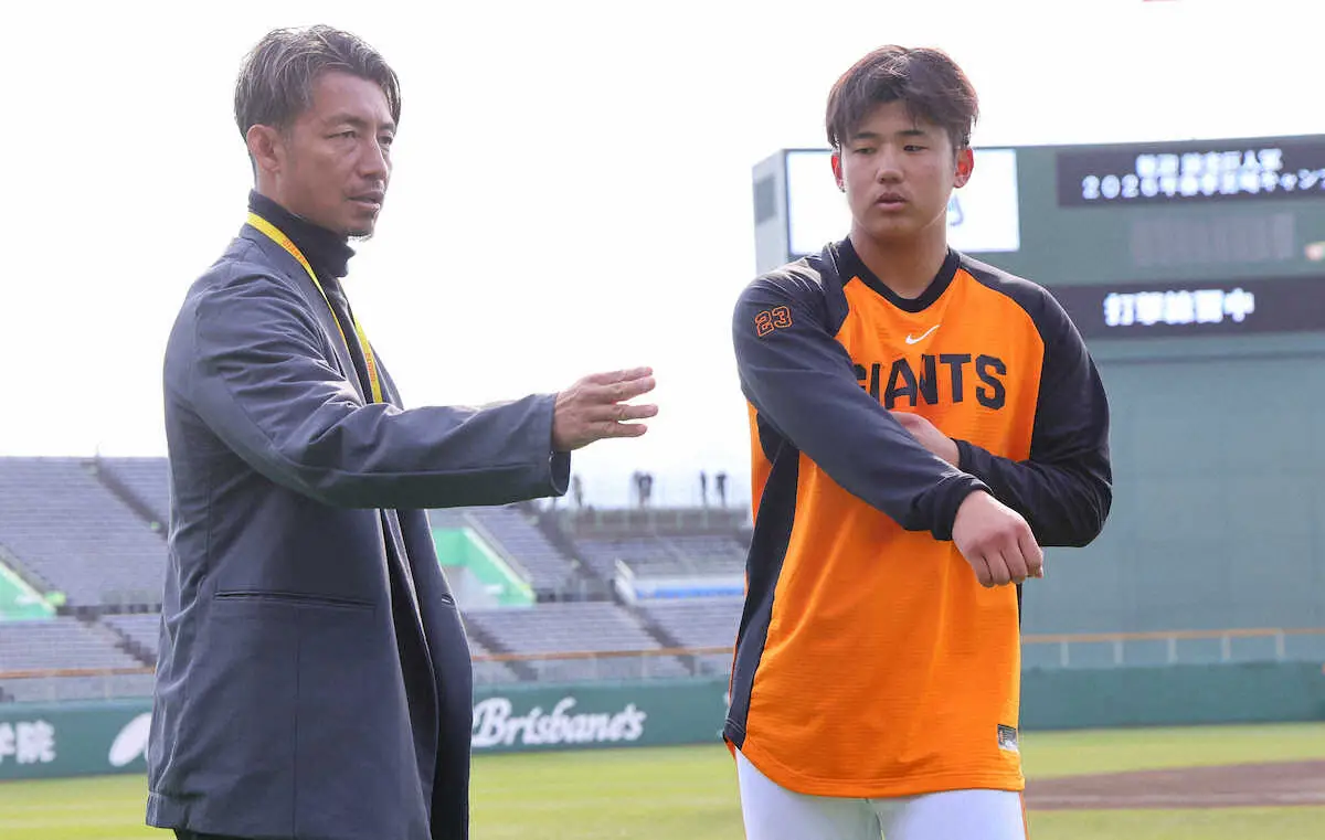 【画像・写真】巨人2年目の石塚　鳥谷氏＆川相コーチから名手の教え「しっかり吸収して自分の引き出しに」