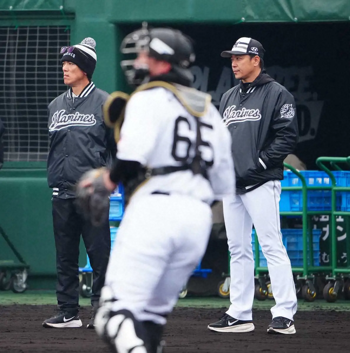 【画像・写真】松井稼頭央氏　ロッテキャンプに臨時コーチとして合流「何でも聞いてください」西川らに打撃指導も