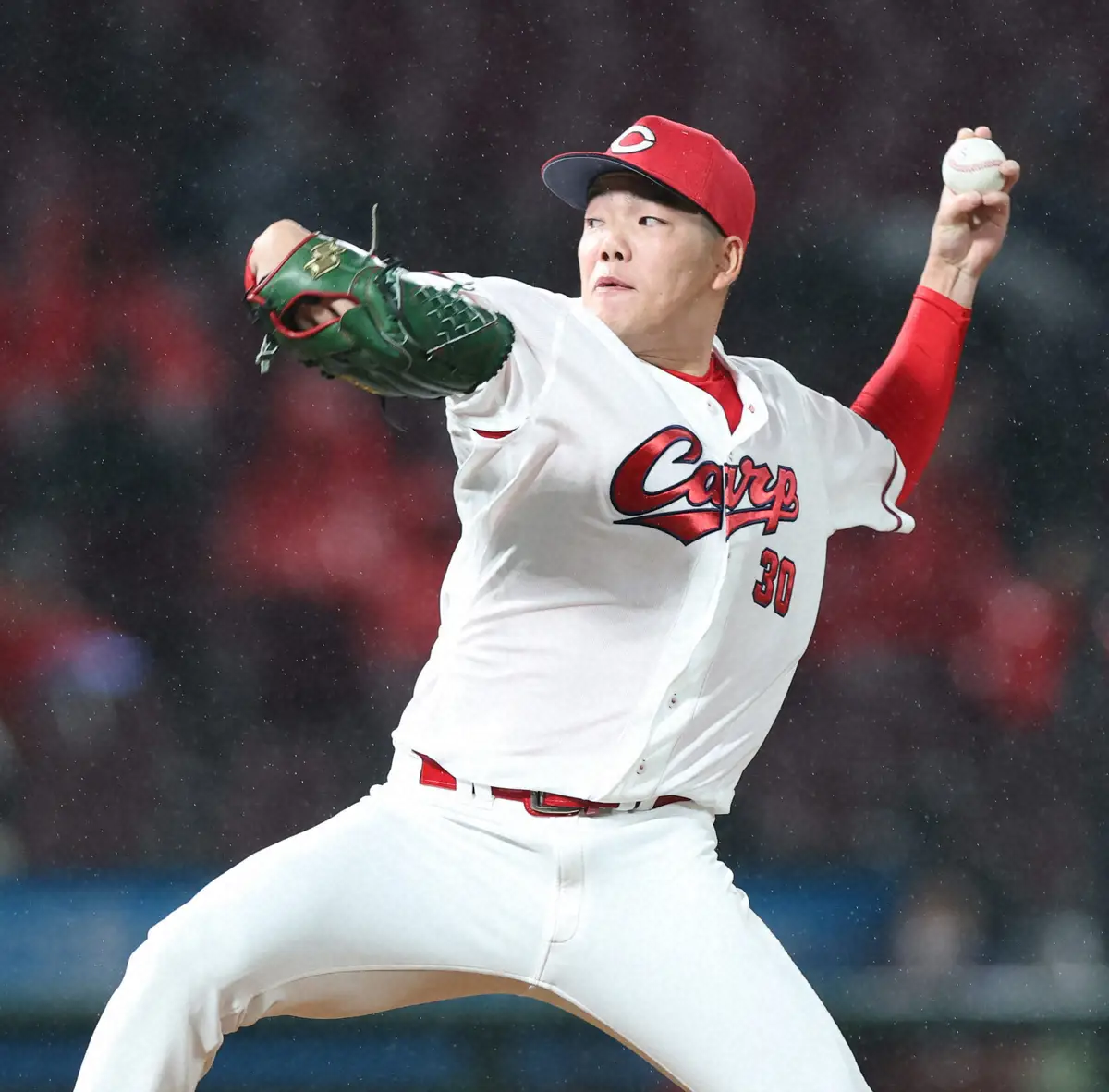 【画像・写真】広島　3年目左腕の滝田一希が「左肘関節内側側副じん帯損傷」の診断　今後の処置は未定