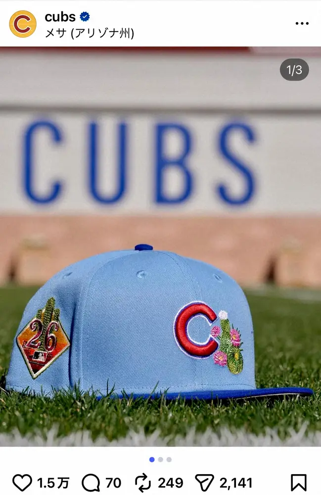 【画像・写真】アリゾナ州は名物サボテン＆フロリダ州はグレープフルーツ　MLBキャンプ特別帽子に注目！