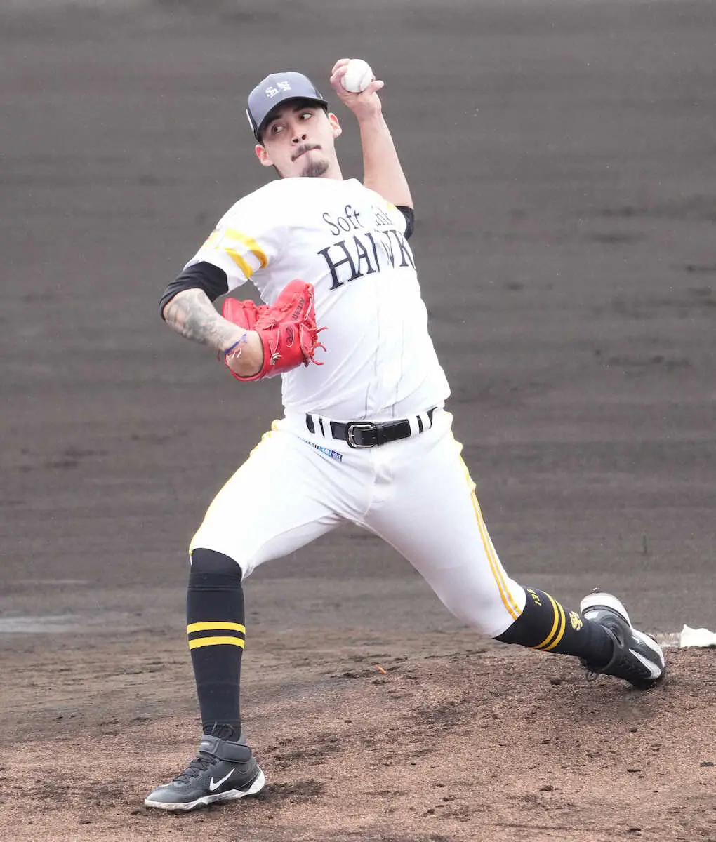 【画像・写真】ソフトバンク育成、WBCメキシコ代表のアルメンタがライブBPで快投　