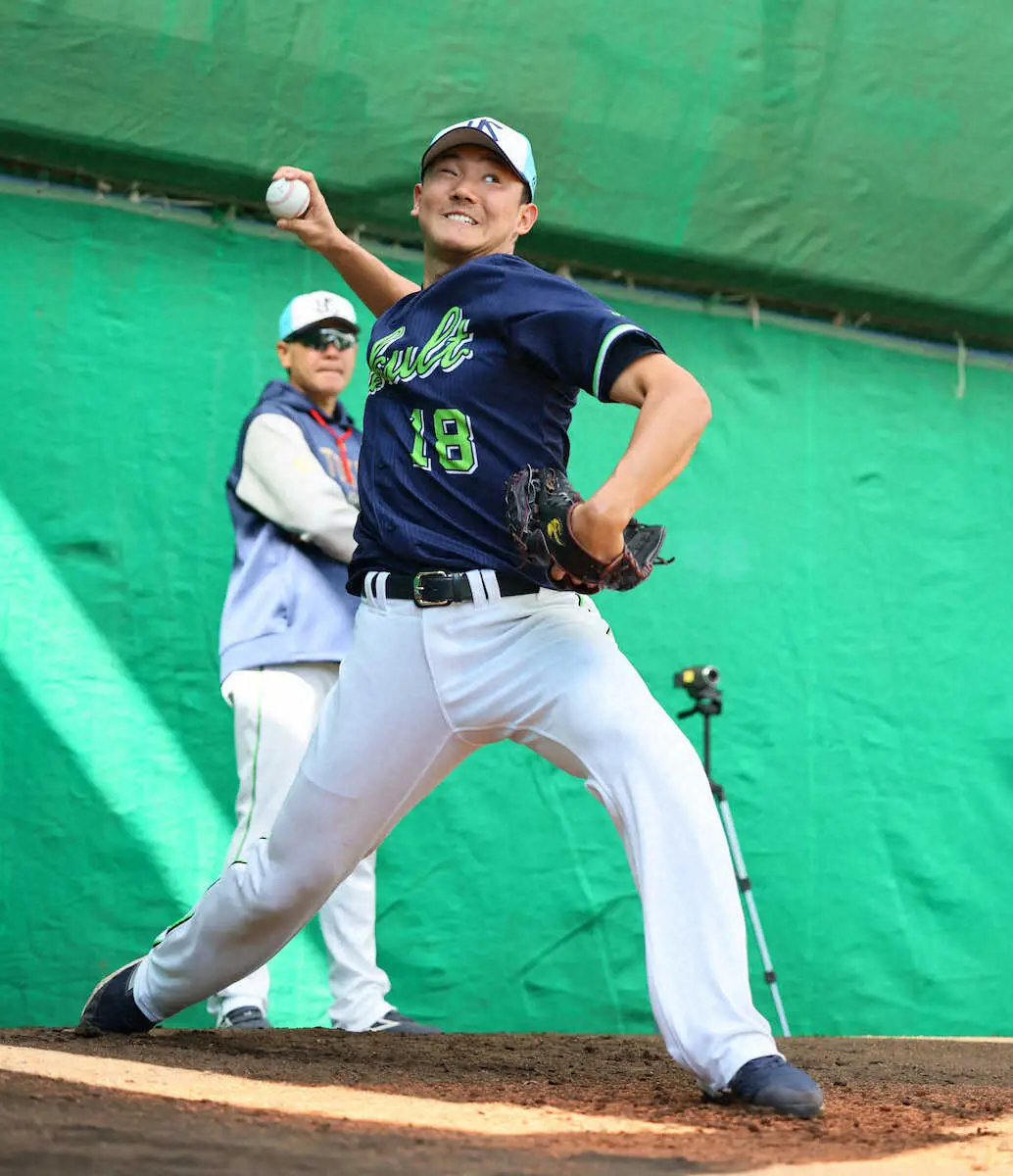 【画像・写真】ヤクルト・奥川　12日、今季初の対外試合で先発「今年は自分に期待し過ぎないように」
